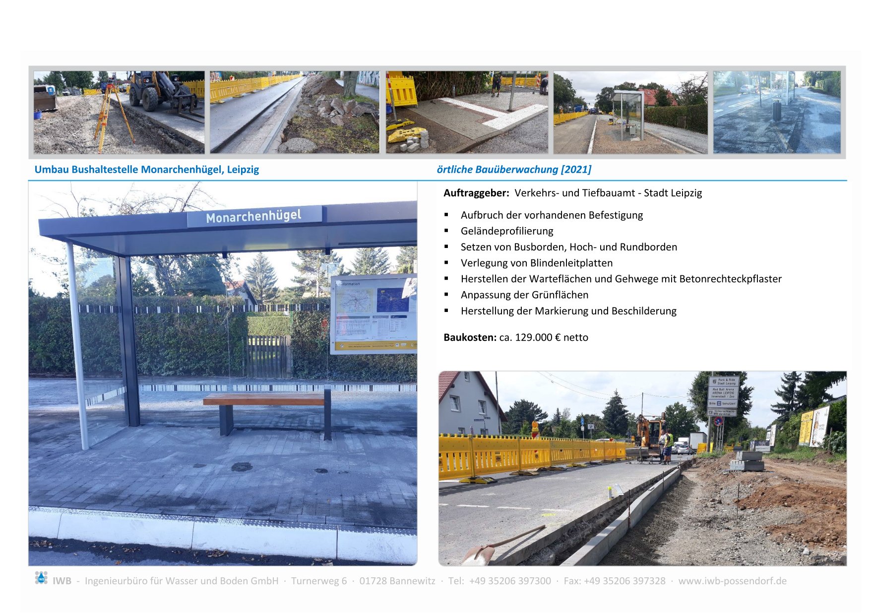 Umbau Bushaltestelle Monarchenhügel - Leipzig [2021]  